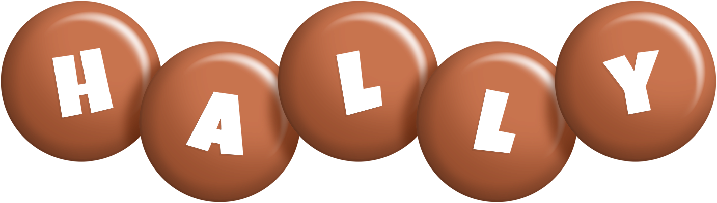 Hally candy-brown logo