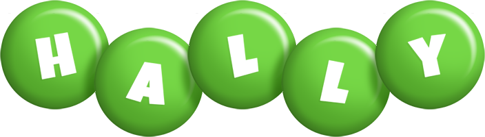 Hally candy-green logo