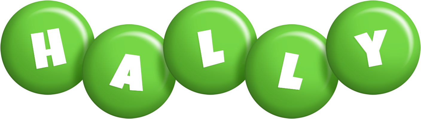 Hally candy-green logo