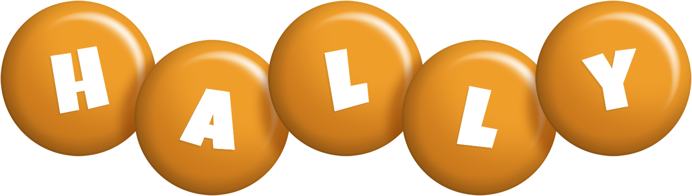 Hally candy-orange logo