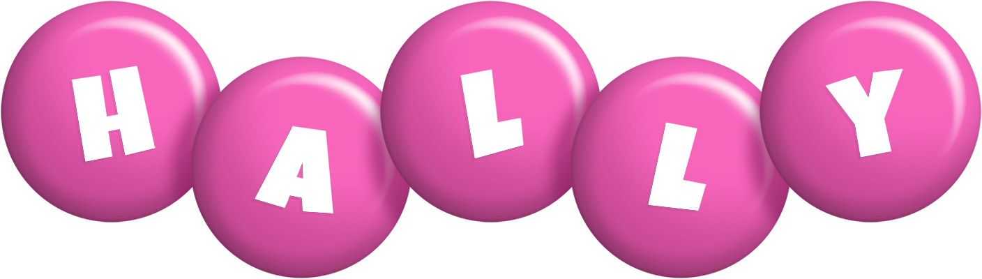 Hally candy-pink logo