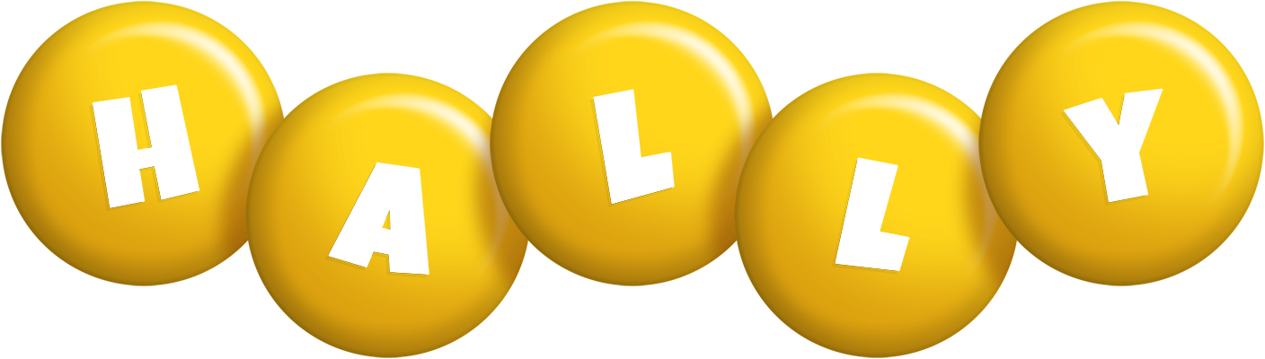 Hally candy-yellow logo