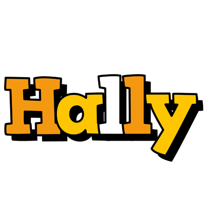Hally cartoon logo