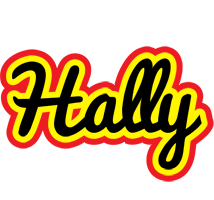 Hally flaming logo
