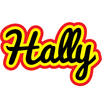 Hally flaming logo