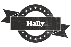 Hally grunge logo