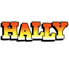 Hally sunset logo