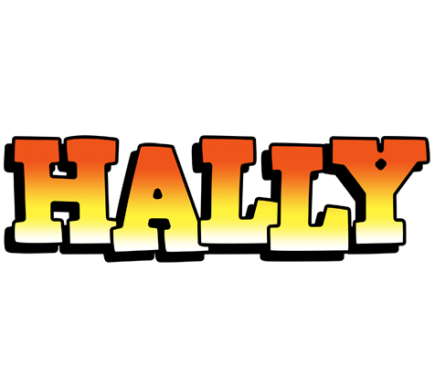 Hally sunset logo