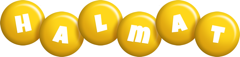 Halmat candy-yellow logo