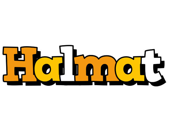 Halmat cartoon logo