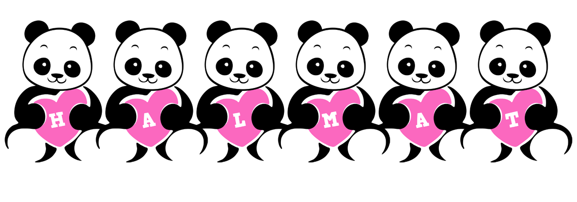 Halmat love-panda logo