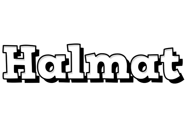 Halmat snowing logo