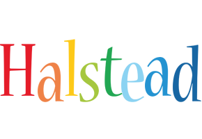 Halstead birthday logo