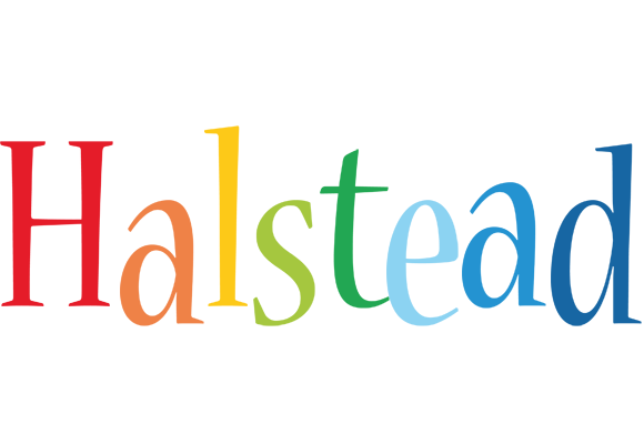 Halstead birthday logo
