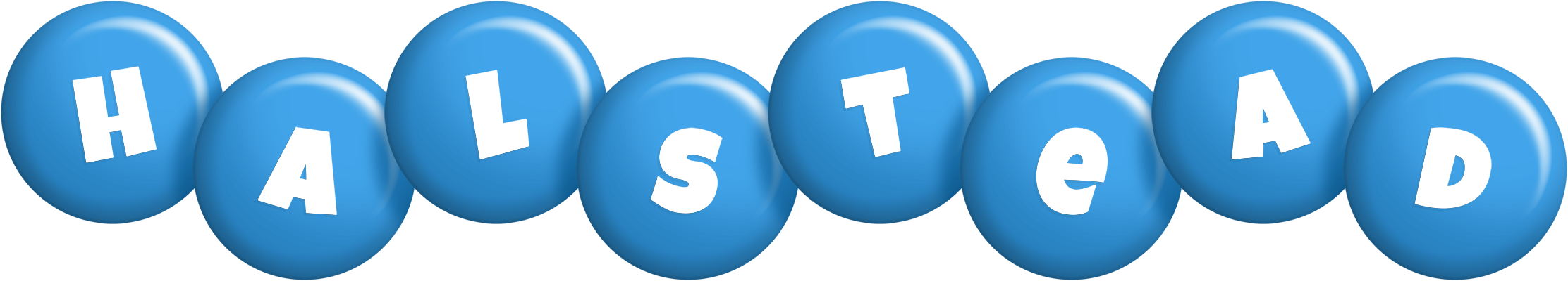 Halstead candy-blue logo