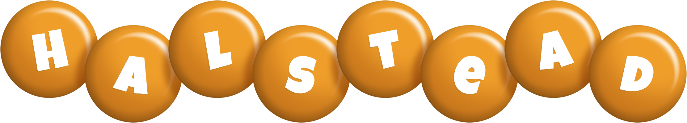 Halstead candy-orange logo