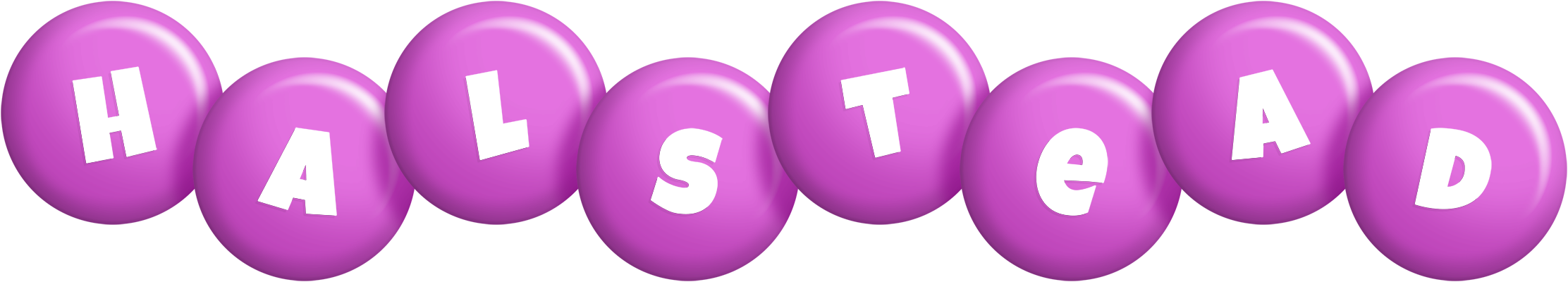 Halstead candy-purple logo