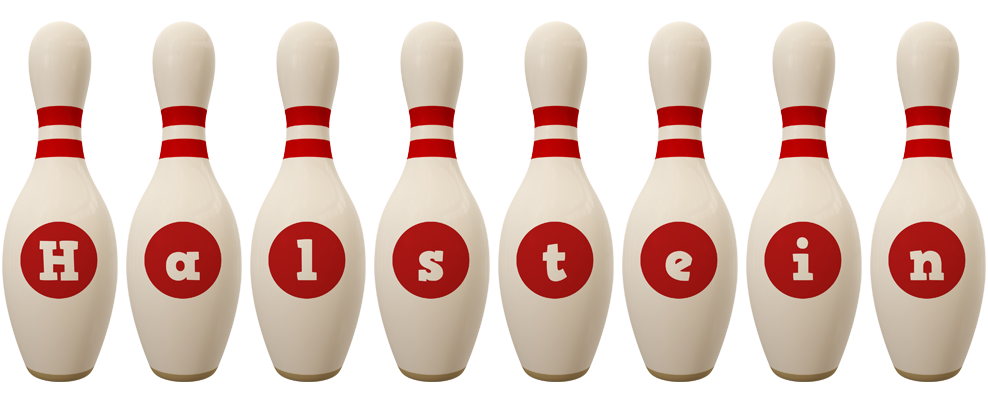 Halstein bowling-pin logo