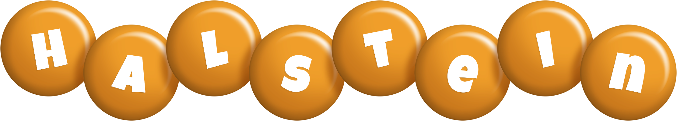 Halstein candy-orange logo