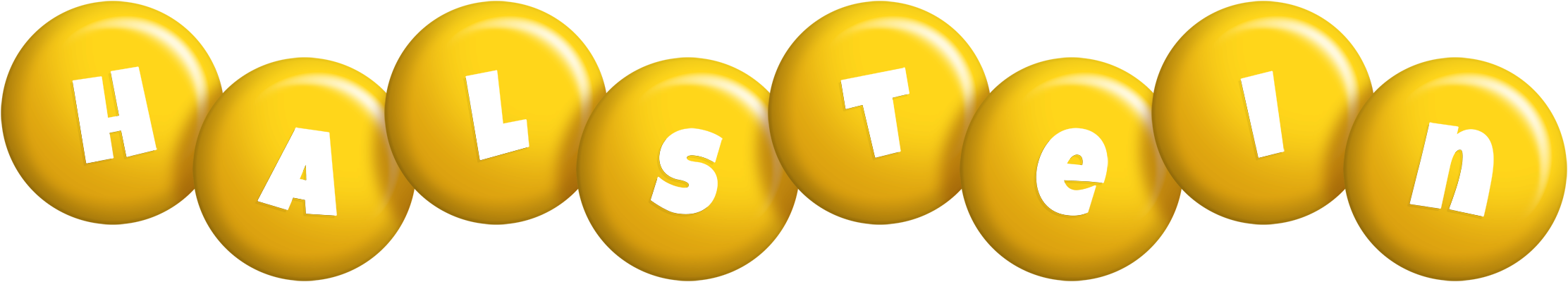 Halstein candy-yellow logo