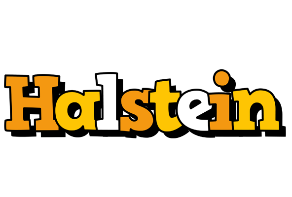 Halstein cartoon logo