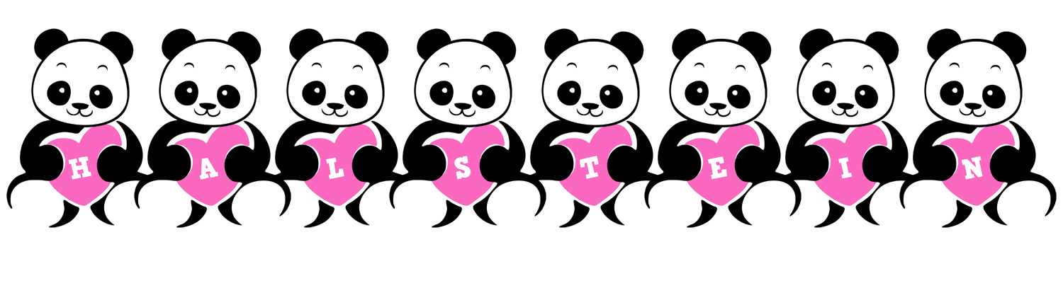 Halstein love-panda logo
