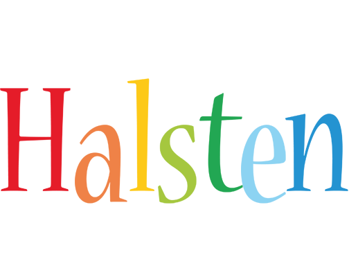 Halsten birthday logo