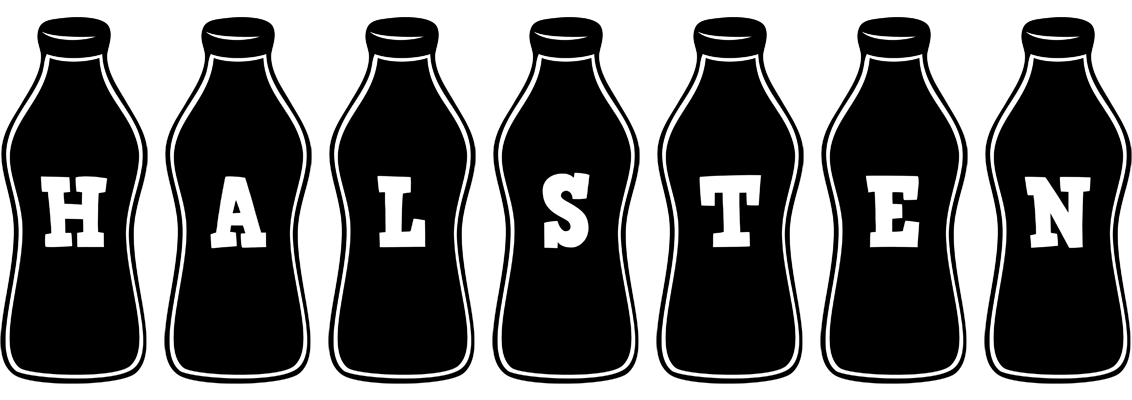 Halsten bottle logo