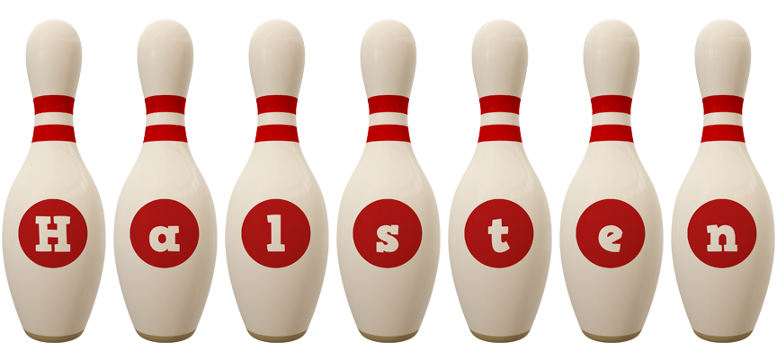 Halsten bowling-pin logo