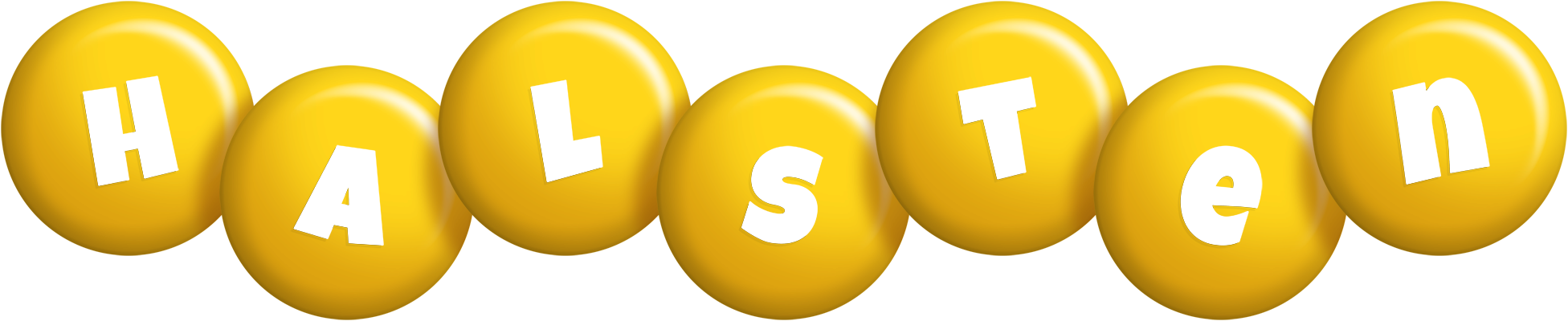 Halsten candy-yellow logo