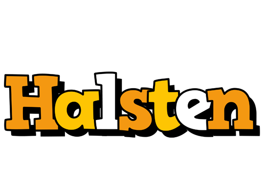 Halsten cartoon logo