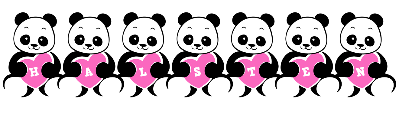 Halsten love-panda logo