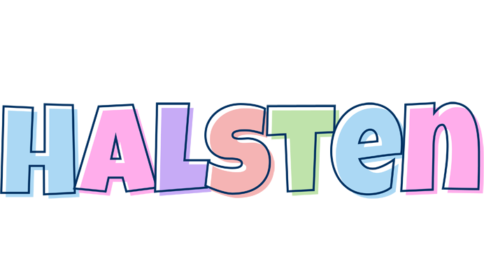 Halsten pastel logo