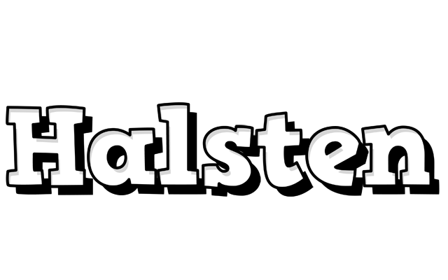 Halsten snowing logo
