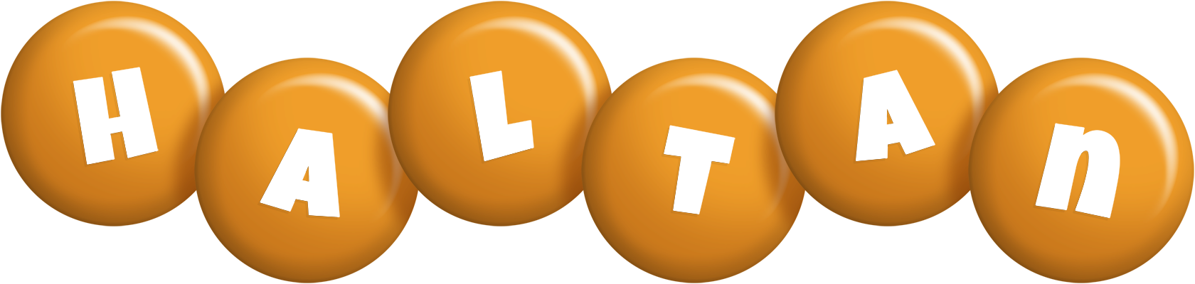 Haltan candy-orange logo