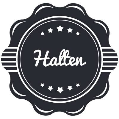 Halten badge logo