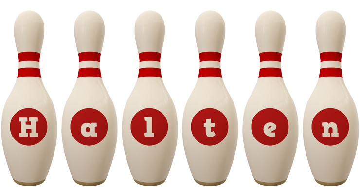 Halten bowling-pin logo