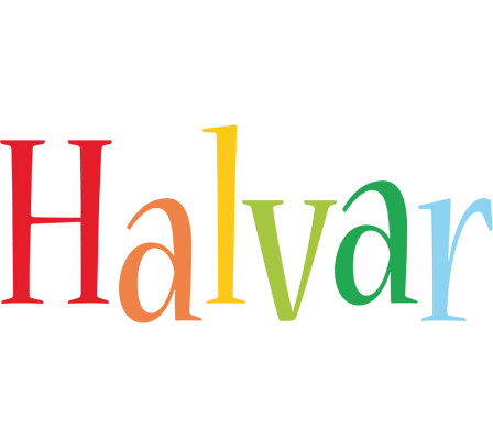 Halvar birthday logo