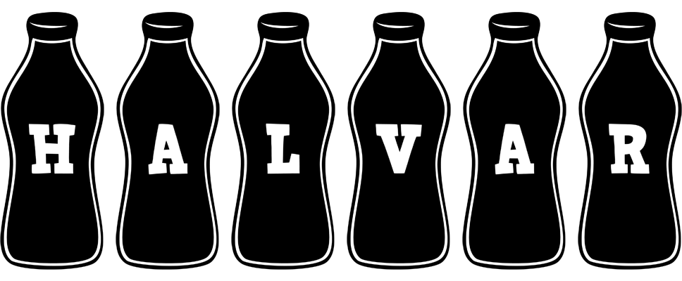 Halvar bottle logo