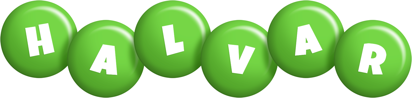 Halvar candy-green logo