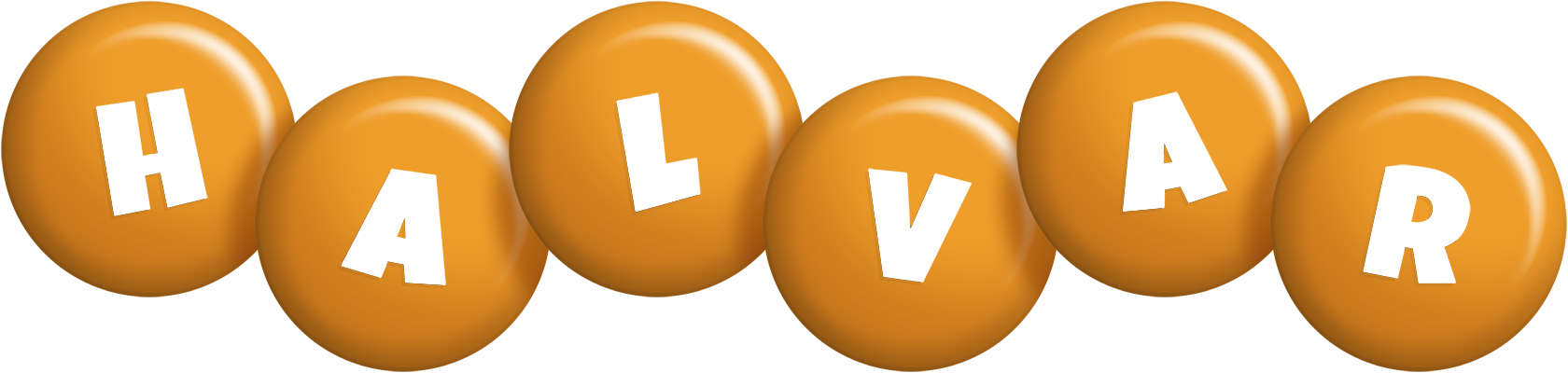 Halvar candy-orange logo