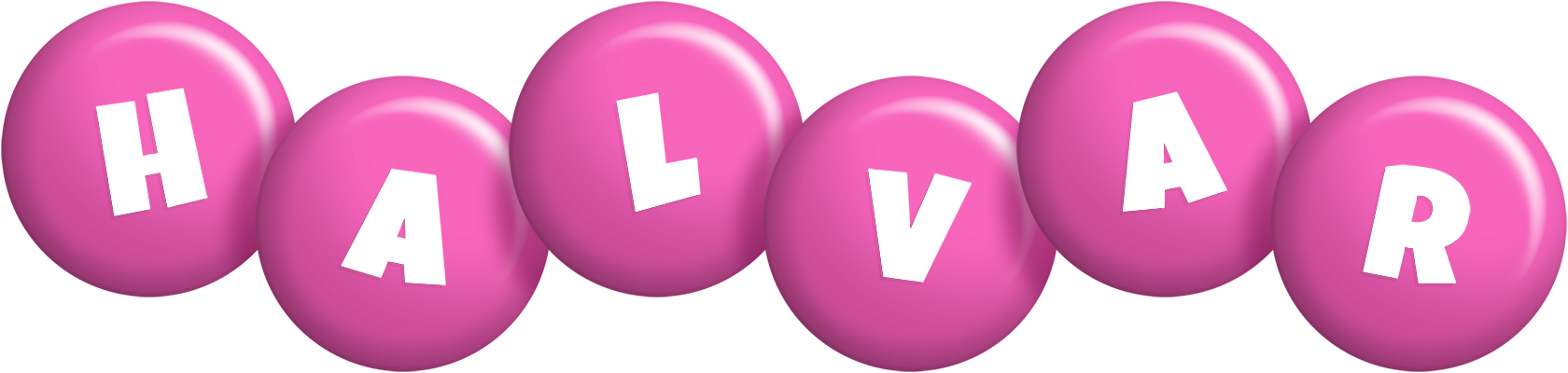 Halvar candy-pink logo