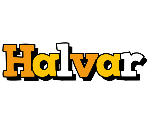 Halvar cartoon logo