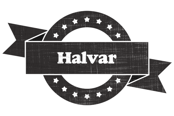 Halvar grunge logo