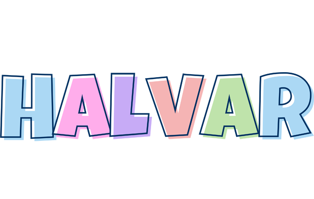 Halvar pastel logo