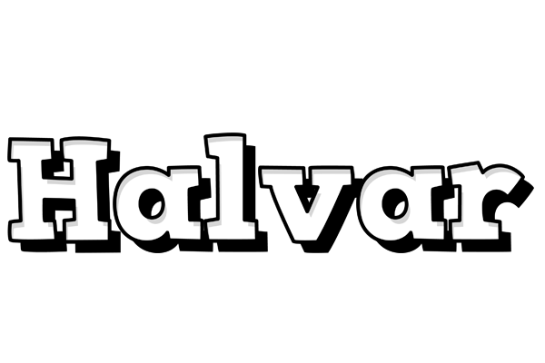 Halvar snowing logo