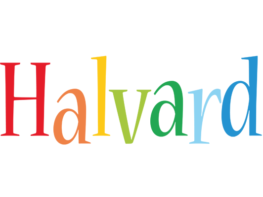 Halvard birthday logo