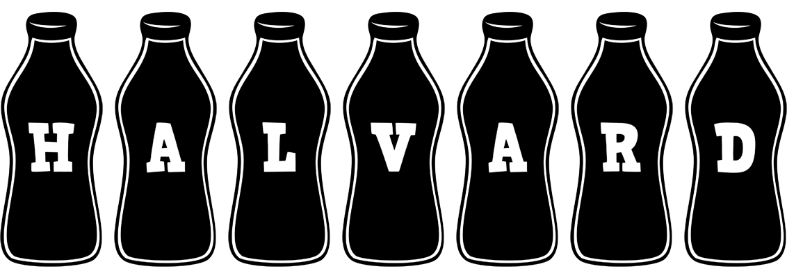 Halvard bottle logo