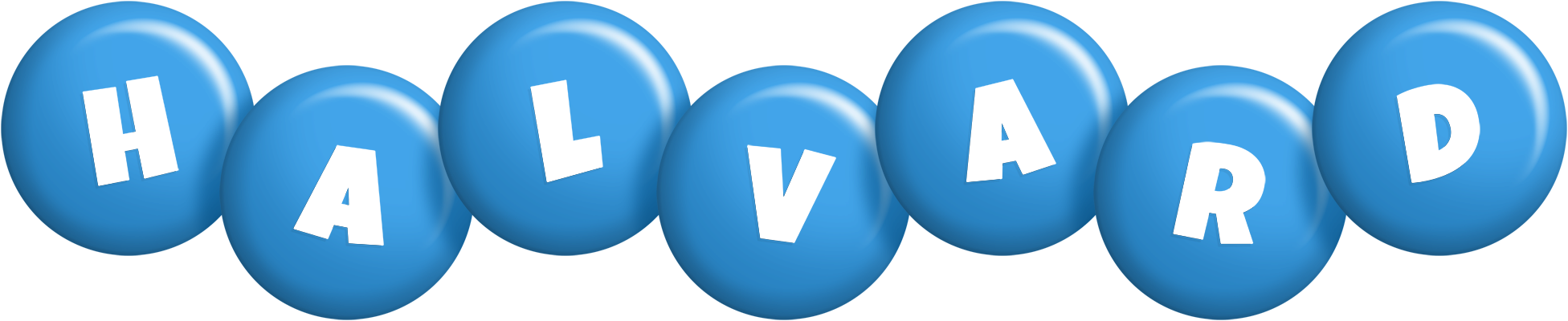 Halvard candy-blue logo
