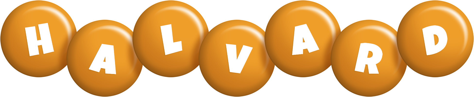 Halvard candy-orange logo